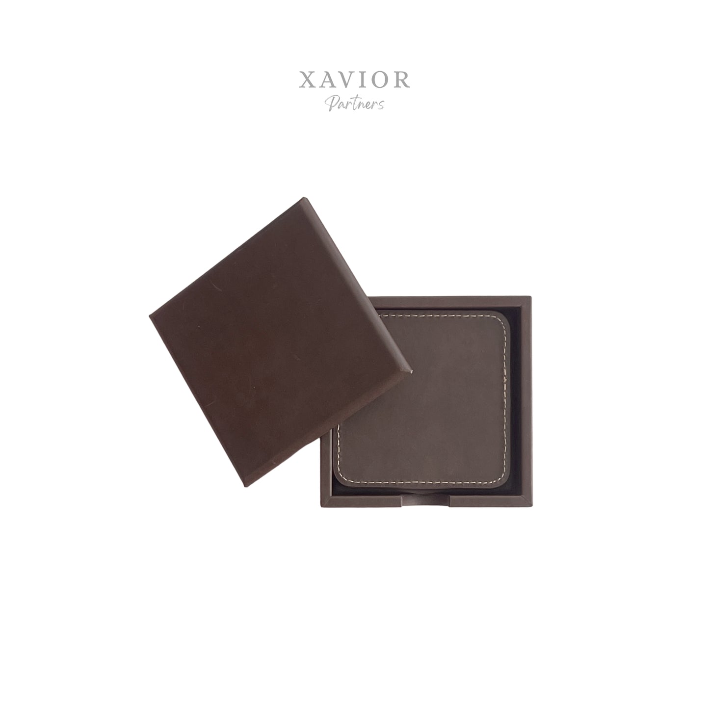 Leatherette Coaster Set