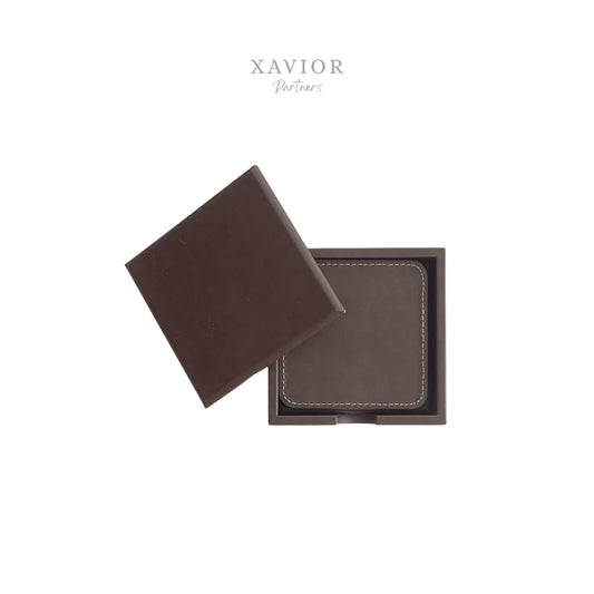 Leatherette Coaster Set